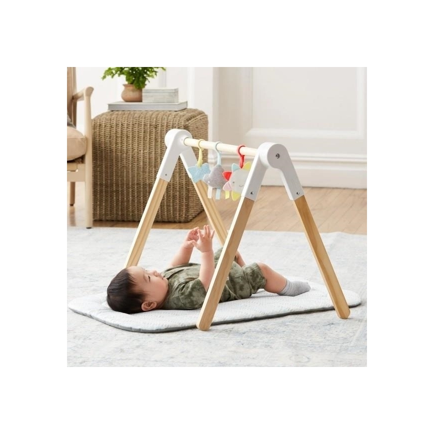 Skip Hop - Children's blanket for playing with a wooden trapeze LINING CLOUD