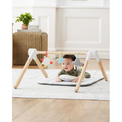 Skip Hop - Children's blanket for playing with a wooden trapeze LINING CLOUD