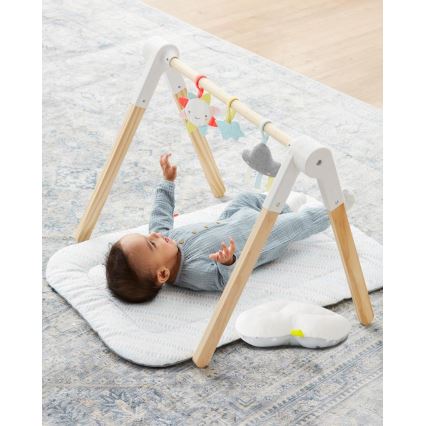 Skip Hop - Children's blanket for playing with a wooden trapeze LINING CLOUD