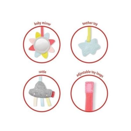 Skip Hop - Children's blanket for playing with a wooden trapeze LINING CLOUD