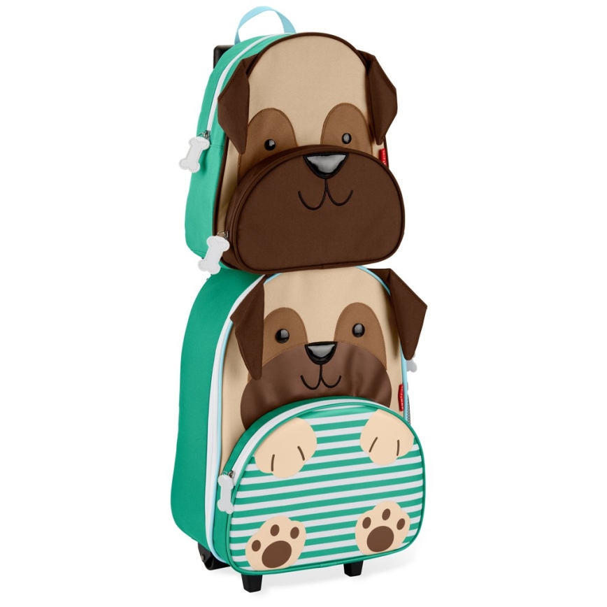 Skip Hop - Children's travel suitcase ZOO pug