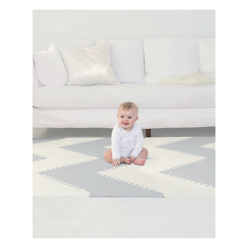 Skip Hop - Foam puzzle 72pcs grey/beige