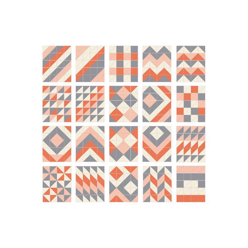 Skip Hop - Foam puzzle 72pcs grey/orange