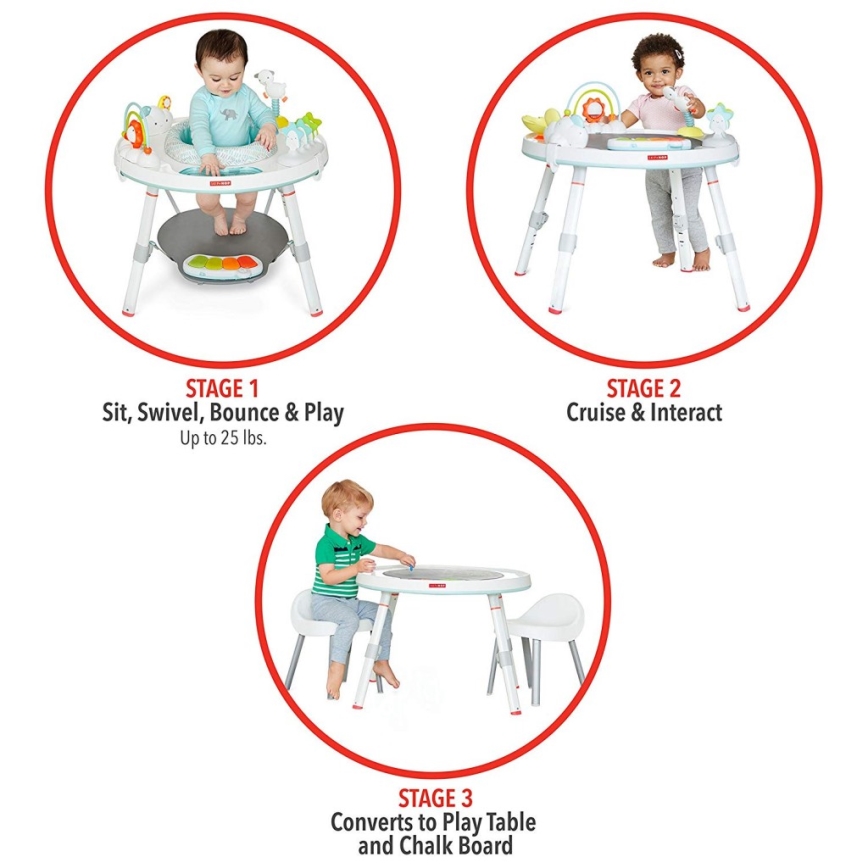 Skip Hop - LINING CLOUD 3-in-1 Baby Play Center 3xAAA