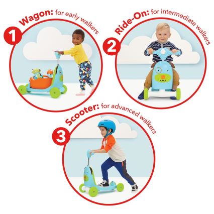 Skip Hop - Push bike 3in1 ZOO dog 3xAAA