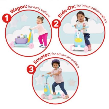 Skip Hop - Push bike 3in1 ZOO unicorn 3xAAA