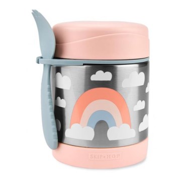 Skip Hop - SPARK STYLE 325 ml Insulated Food Jar with Spoon and Fork, Rainbow