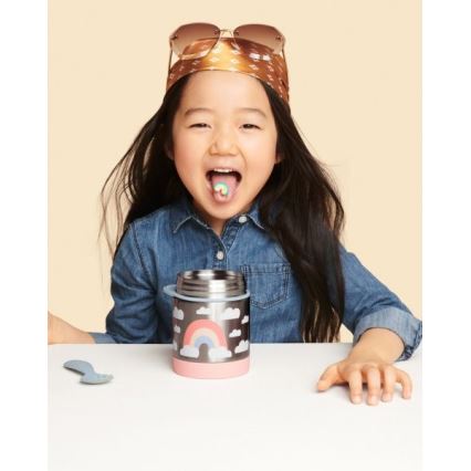 Skip Hop - SPARK STYLE 325 ml Insulated Food Jar with Spoon and Fork, Rainbow