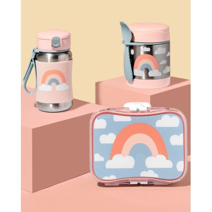Skip Hop - SPARK STYLE 325 ml Insulated Food Jar with Spoon and Fork, Rainbow