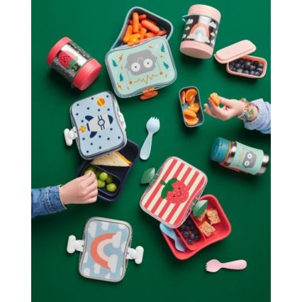 Skip Hop - Thermo food container with spoon/fork SPARK STYLE 325 ml rainbow