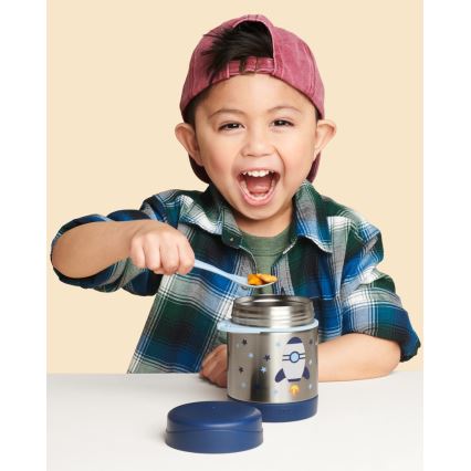 Skip Hop - Thermo food container with spoon/fork SPARK STYLE 325 ml space rocket