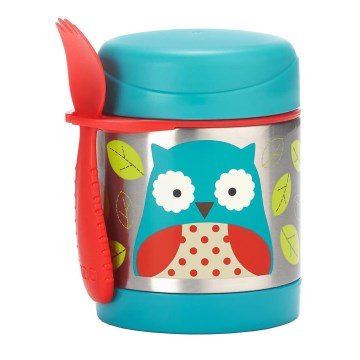 Skip Hop - Thermo food container with spoon/fork ZOO 325 ml owl