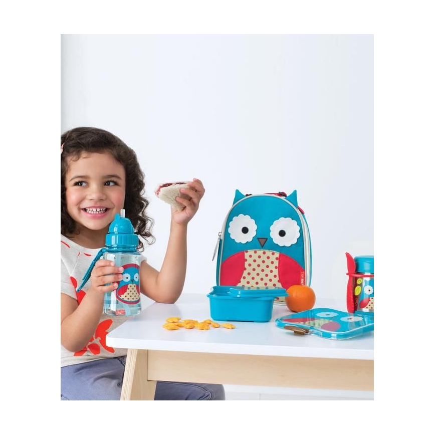 Skip Hop - Thermo food container with spoon/fork ZOO 325 ml owl