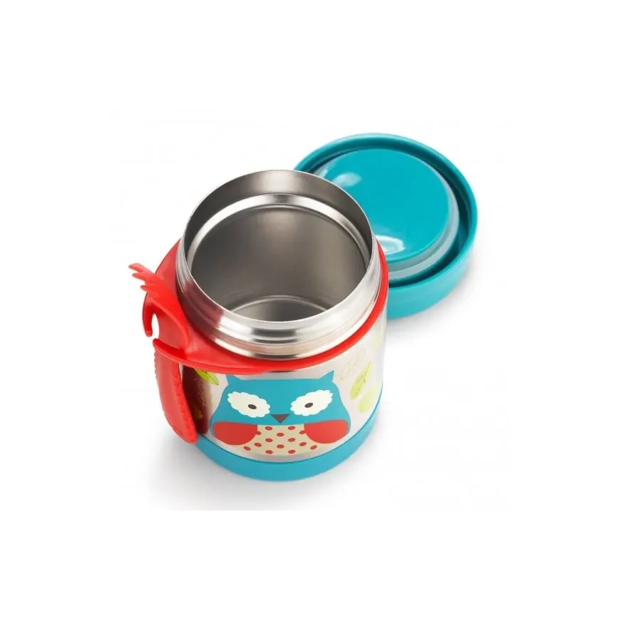 Skip Hop - Thermo food container with spoon/fork ZOO 325 ml owl