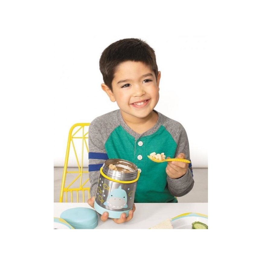 Skip Hop - Thermo food container with spoon/fork ZOO 325 ml shark