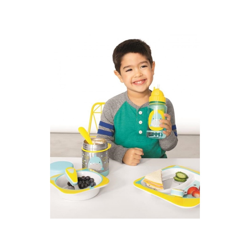 Skip Hop - Thermo food container with spoon/fork ZOO 325 ml shark