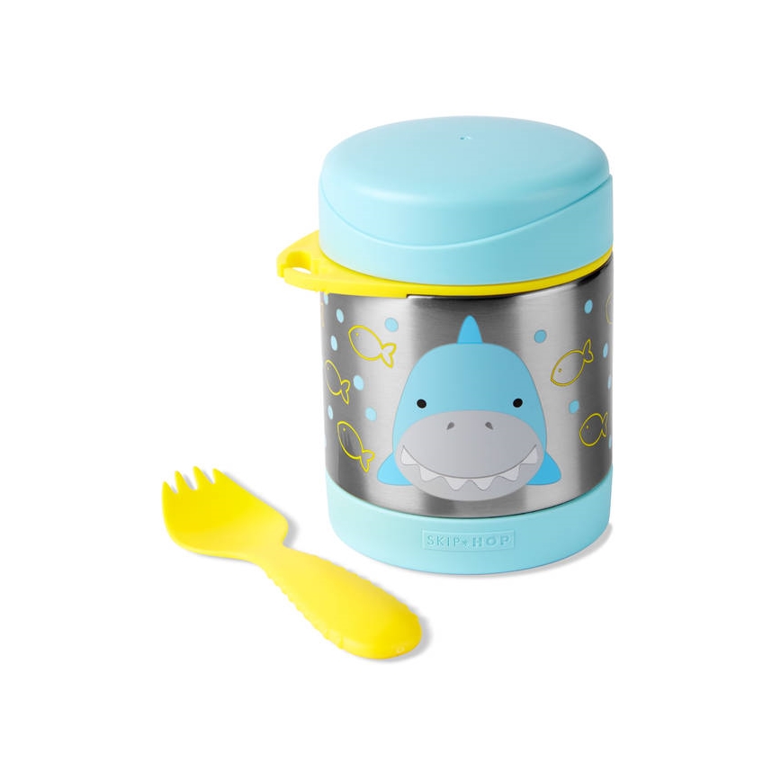 Skip Hop - Thermo food container with spoon/fork ZOO 325 ml shark