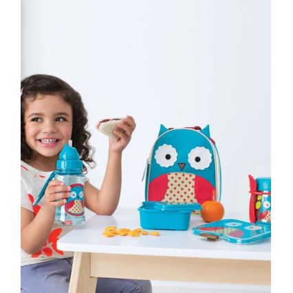 Skip Hop - ZOO Owl 325 ml Food Thermos with Spoon and Fork