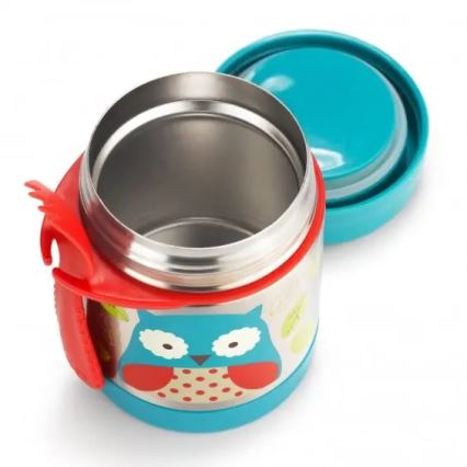 Skip Hop - ZOO Owl 325 ml Food Thermos with Spoon and Fork
