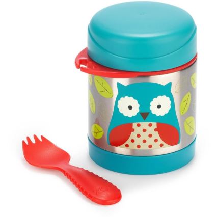 Skip Hop - ZOO Owl 325 ml Food Thermos with Spoon and Fork