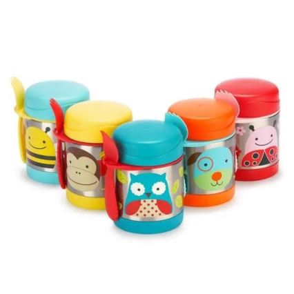 Skip Hop - ZOO Owl 325 ml Food Thermos with Spoon and Fork
