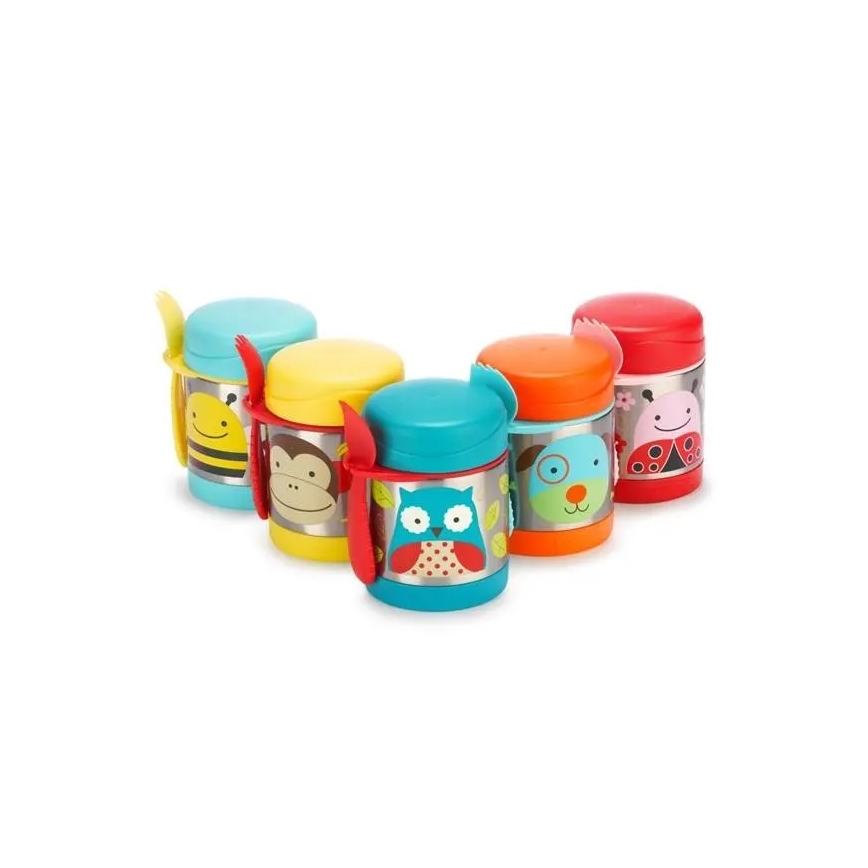 Skip Hop - ZOO Owl 325 ml Food Thermos with Spoon and Fork