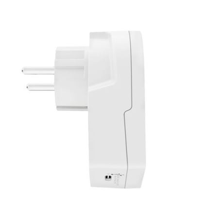 Europe USB C20PD Travel Adapter for Visitors to the Czech Republic, USB-C 20W, Type E/F