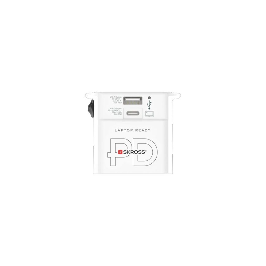 MUV Travel Adapter AC65PD USB-A + USB-C, 65W