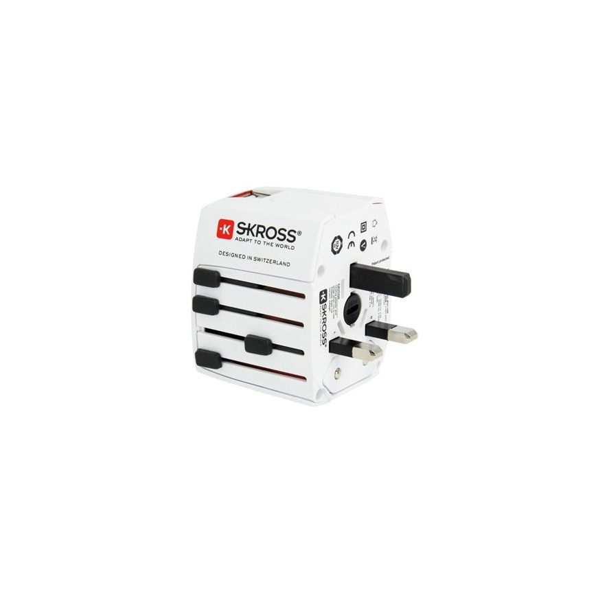 MUV Travel Adapter with USB-A + USB-C, 15 W