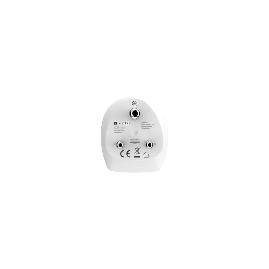 Travel Adapter for India — Type D
