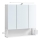SKY LED mirrored bathroom cabinet 70x70x16 cm, 230V, white