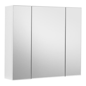 SKY White Mirrored Bathroom Cabinet