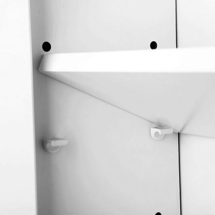 SKY White Mirrored Bathroom Cabinet