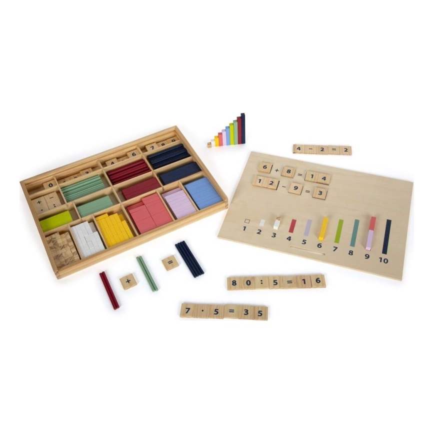 Small Foot - Counting in a wooden box Educate