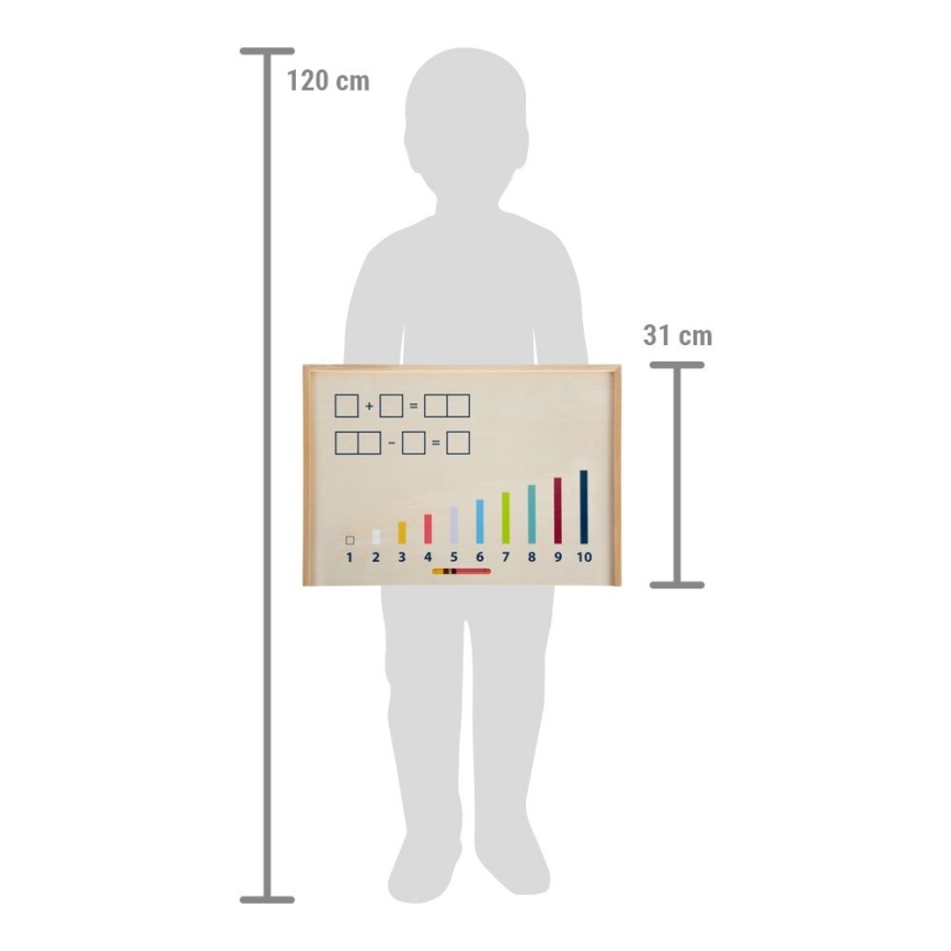 Small Foot - Counting in a wooden box Educate
