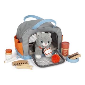 Small Foot - Plush cat with care kit