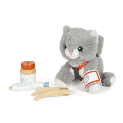 Small Foot - Plush cat with care kit