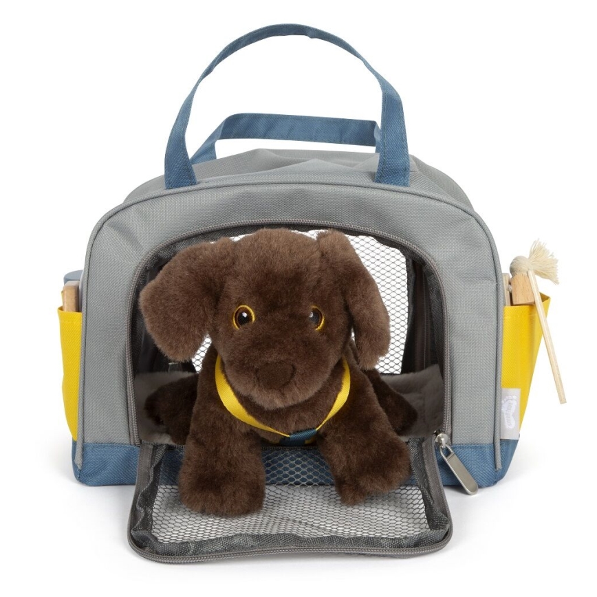 Small Foot - Plush dog with care kit
