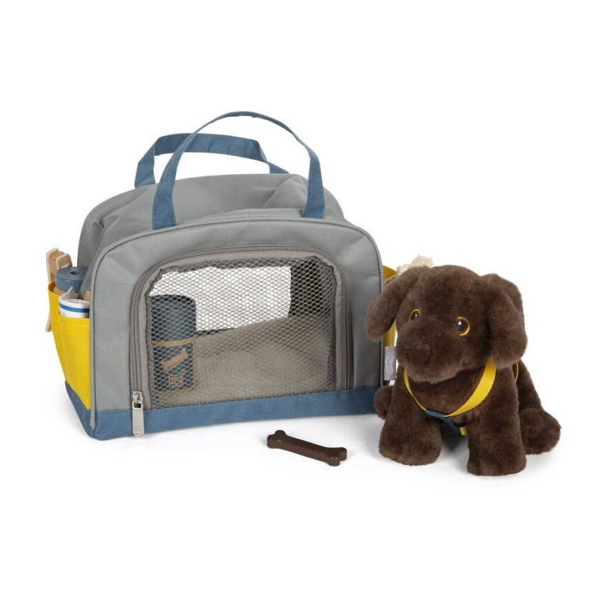Small Foot - Plush dog with care kit