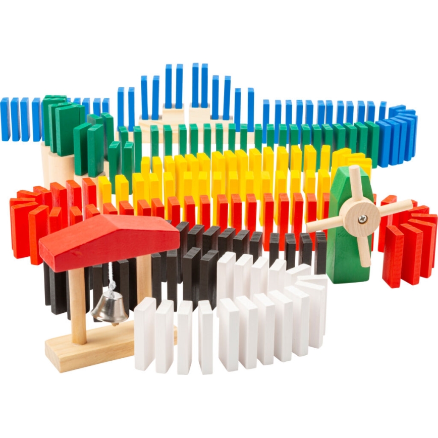 Small foot - Wooden dominoes rallye 490 pcs