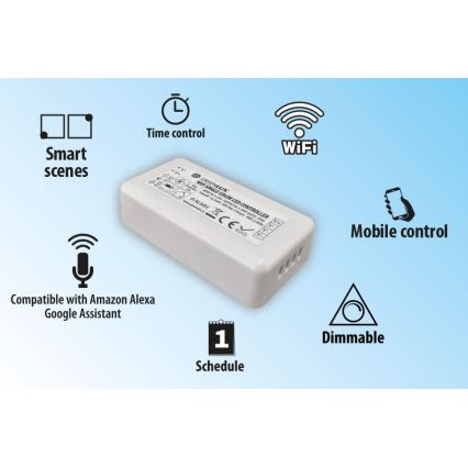 Smart controller for unicolor LED strips 5-24V Wi-Fi Tuya
