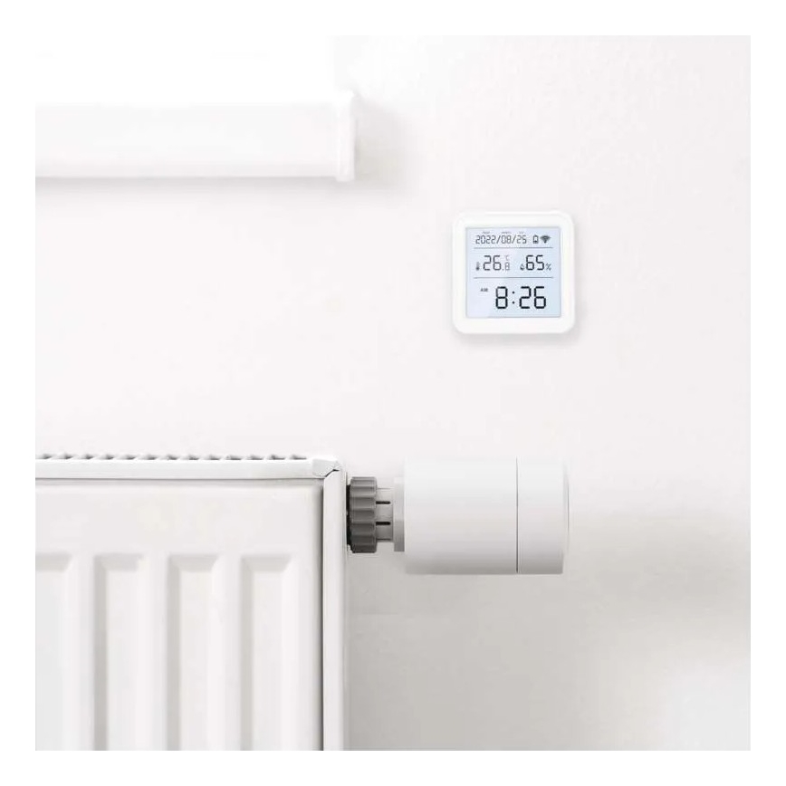 Smart digital thermometer GoSmart 3xAAA Tuya white
