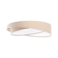 SMART GALAXY MODERN Dimmable LED Ceiling Light, 24W/230V, Tunable White 3000–6500K, Ø 55 cm, Beige/White — Includes Remote Control