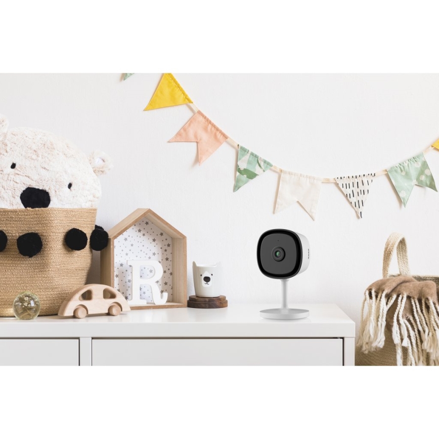 Smart indoor camera with sensor Full HD 1080p 5V Wi-Fi white