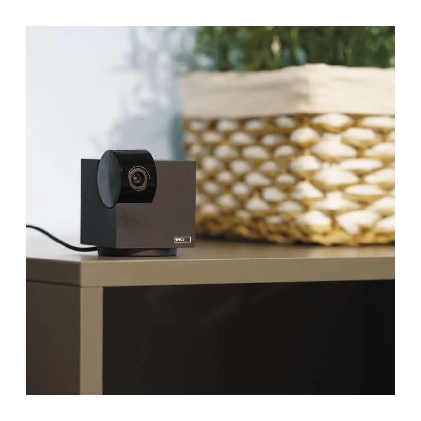 Smart indoor swivel camera with motion sensor GoSmart 5V Wi-Fi Tuya black