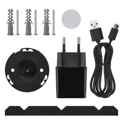 Smart indoor swivel camera with motion sensor GoSmart 5V Wi-Fi Tuya black