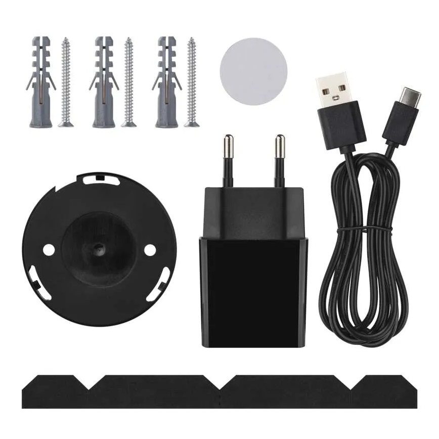 Smart indoor swivel camera with motion sensor GoSmart 5V Wi-Fi Tuya black