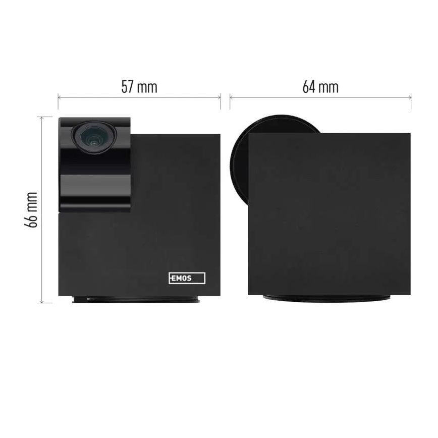 Smart indoor swivel camera with motion sensor GoSmart 5V Wi-Fi Tuya black
