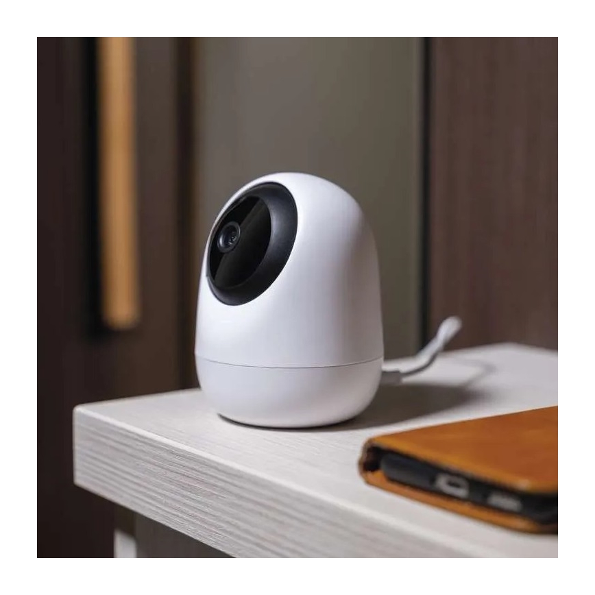 Smart indoor swivel camera with motion sensor GoSmart 5V Wi-Fi Tuya white