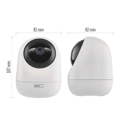 Smart indoor swivel camera with motion sensor GoSmart 5V Wi-Fi Tuya white